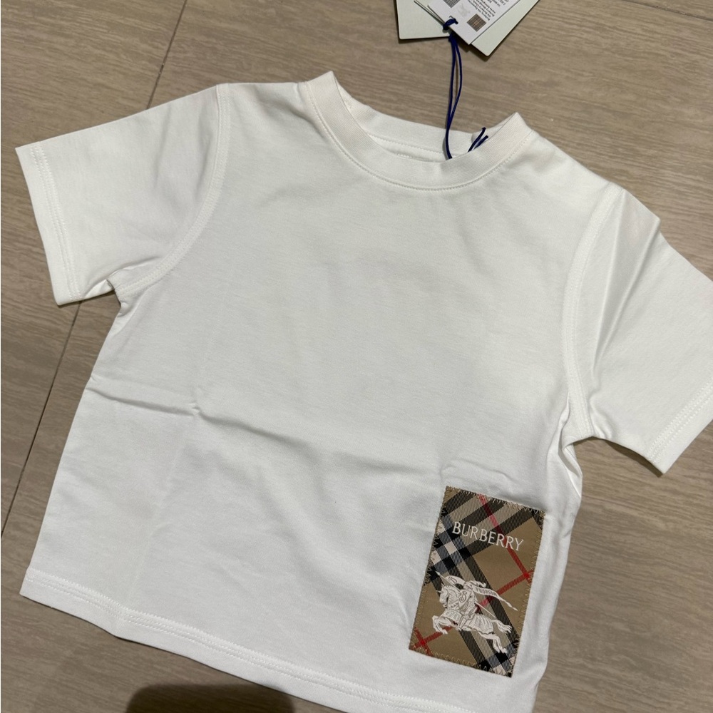 Burberry Kids White T Shirt